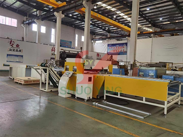 200T LVT地板自动裁断机生产线溧阳客户出口越南